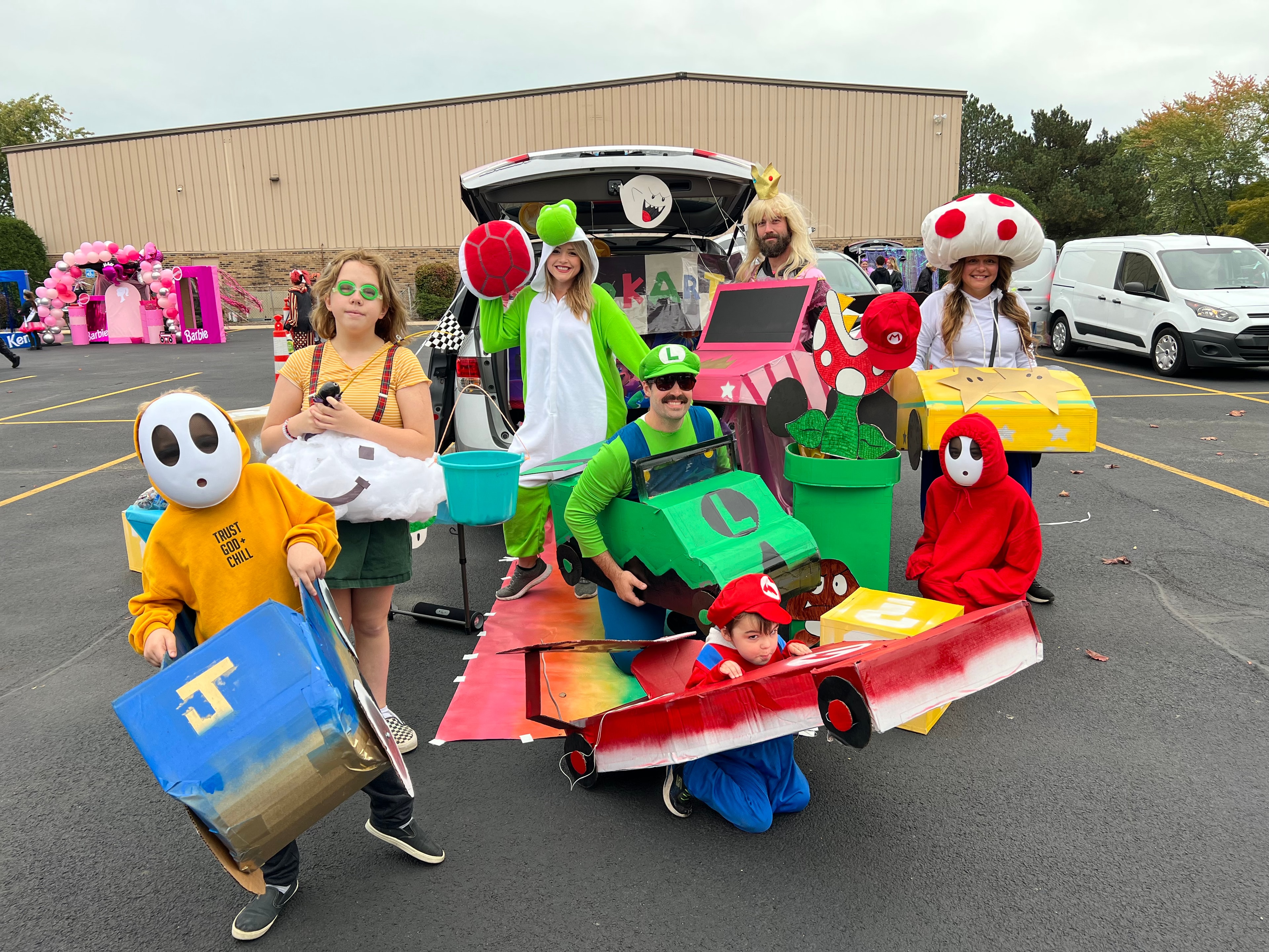 Mario Kart family costume group